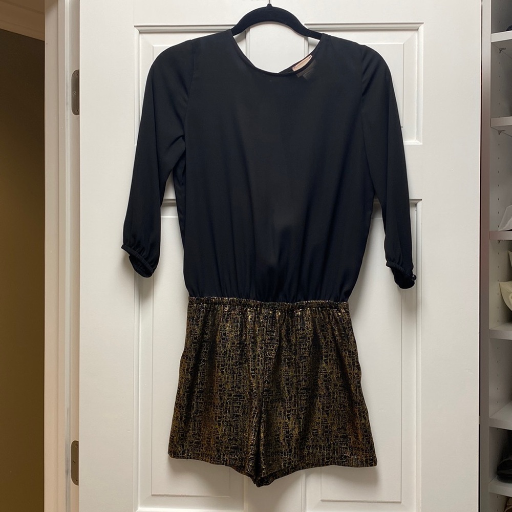Holiday Romper with Open Back - size S